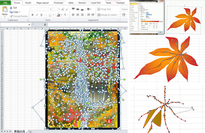 Japanese Traditional Art With Microsoft Excel By Tatsuo Horiuchi