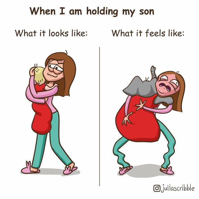 Everyday Moments Of Motherhood Comics By Yulia Enslinger