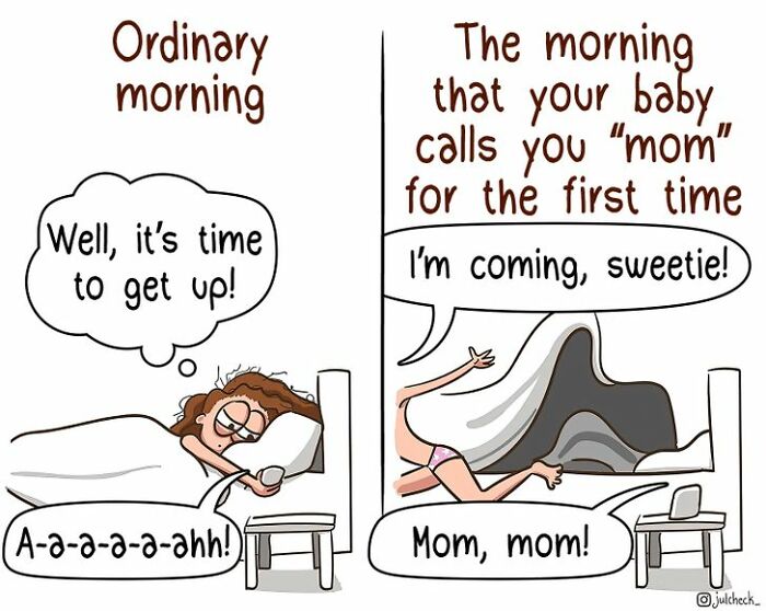 Everyday Moments Of Motherhood Comics By Yulia Enslinger