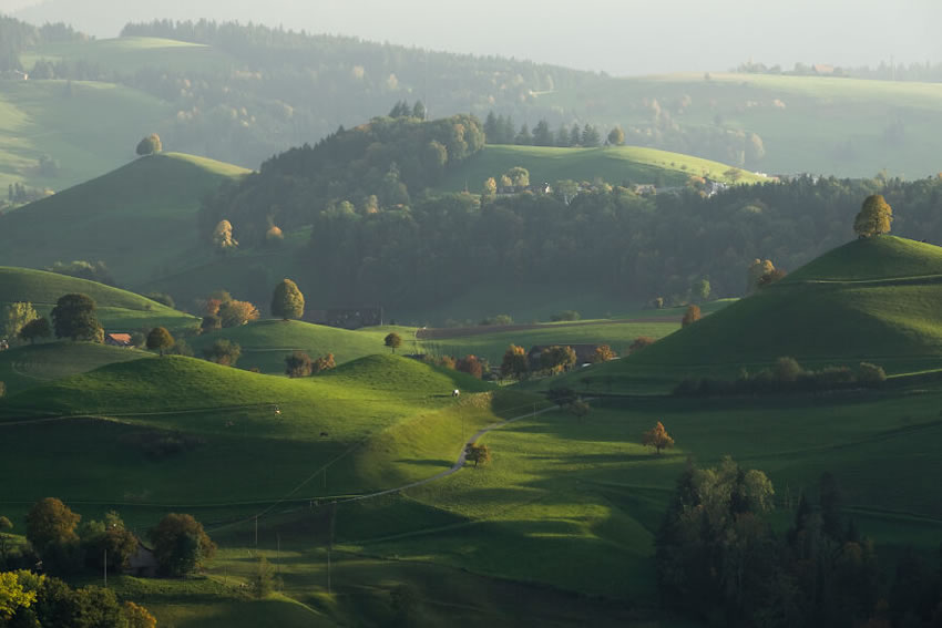 Beautiful Swiss Landscapes In Autumn by Vincent Croce