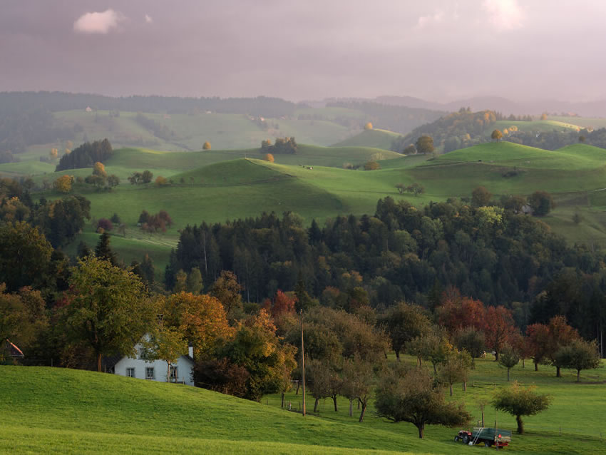 Beautiful Swiss Landscapes In Autumn by Vincent Croce