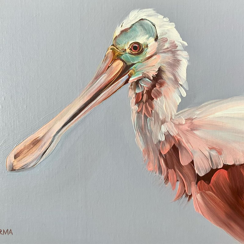 Gorgeous Bird Portrait Paintings by Rachel Altschuler