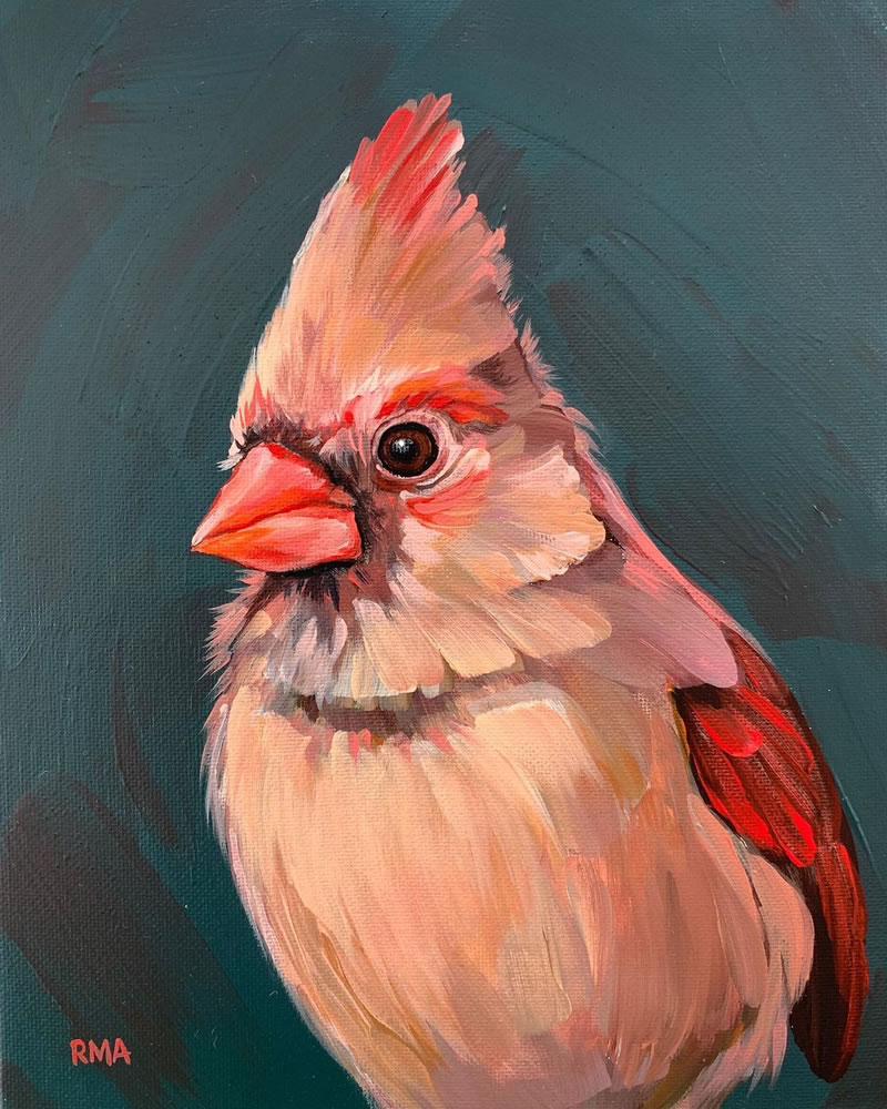 Gorgeous Bird Portrait Paintings by Rachel Altschuler