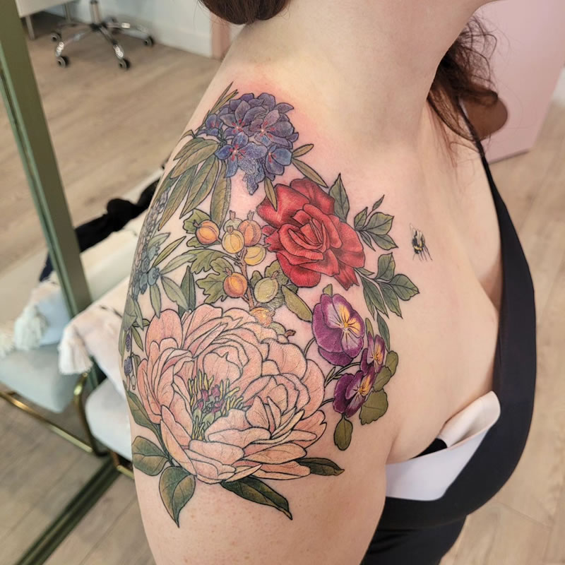 Flora and Fauna Tattoos by Jamie