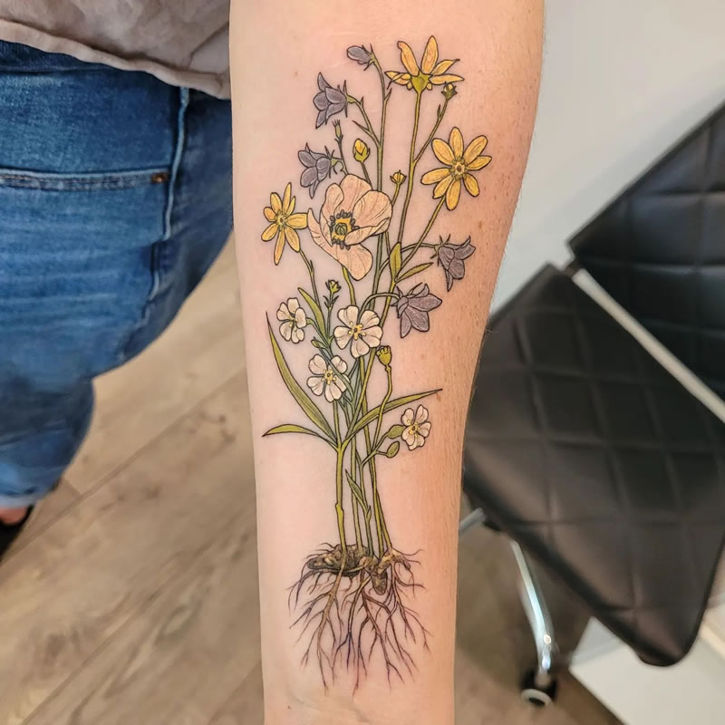 Flora and Fauna Tattoos by Jamie