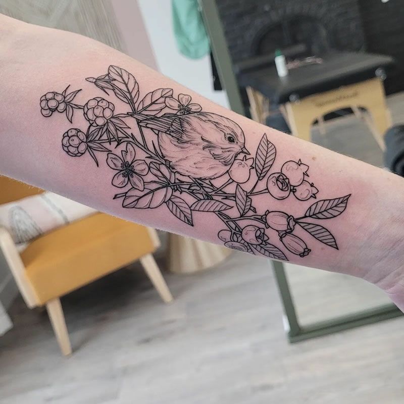 Flora and Fauna Tattoos by Jamie