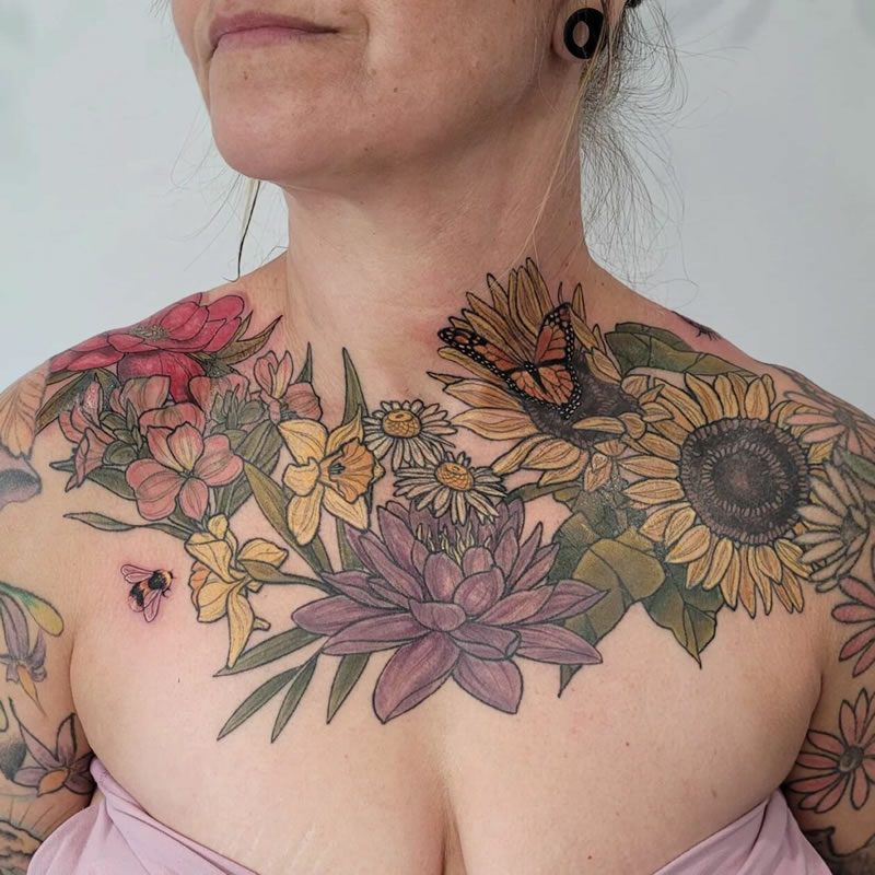 Flora and Fauna Tattoos by Jamie