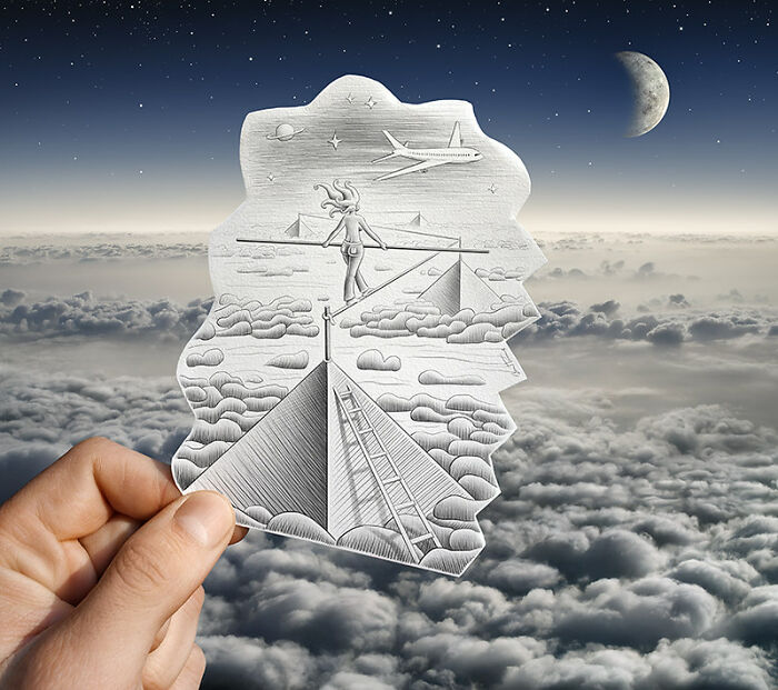 Pencil Illustrations With Photography by Ben Heine