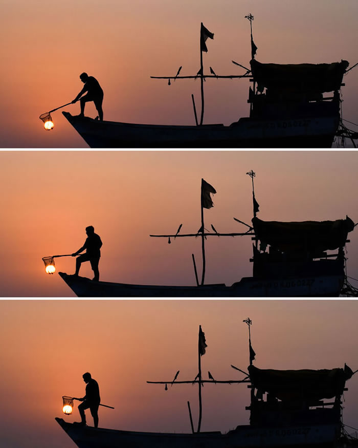 People’s Silhouettes During Sunset By Krutik Thakur