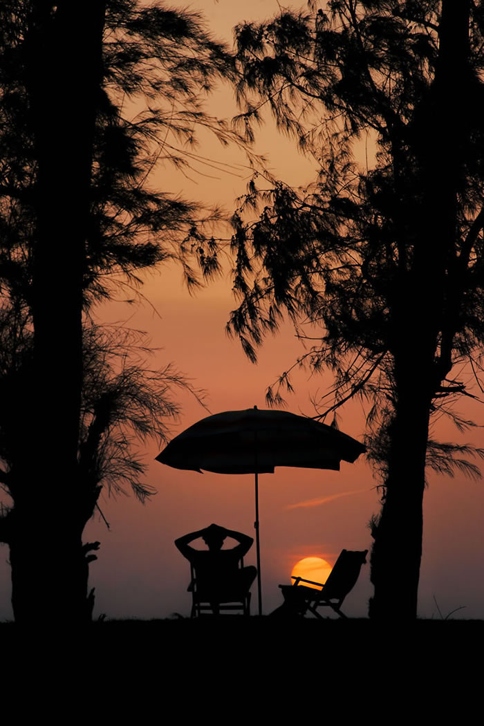 People’s Silhouettes During Sunset By Krutik Thakur