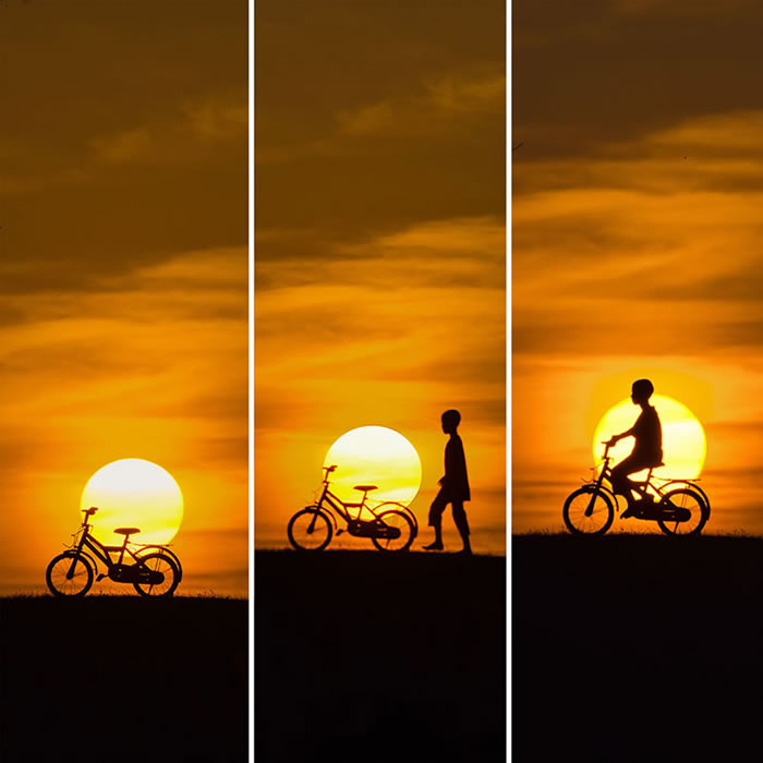 People’s Silhouettes During Sunset By Krutik Thakur