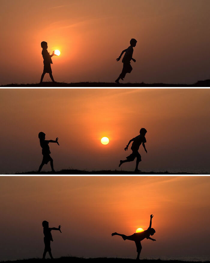 People’s Silhouettes During Sunset By Krutik Thakur