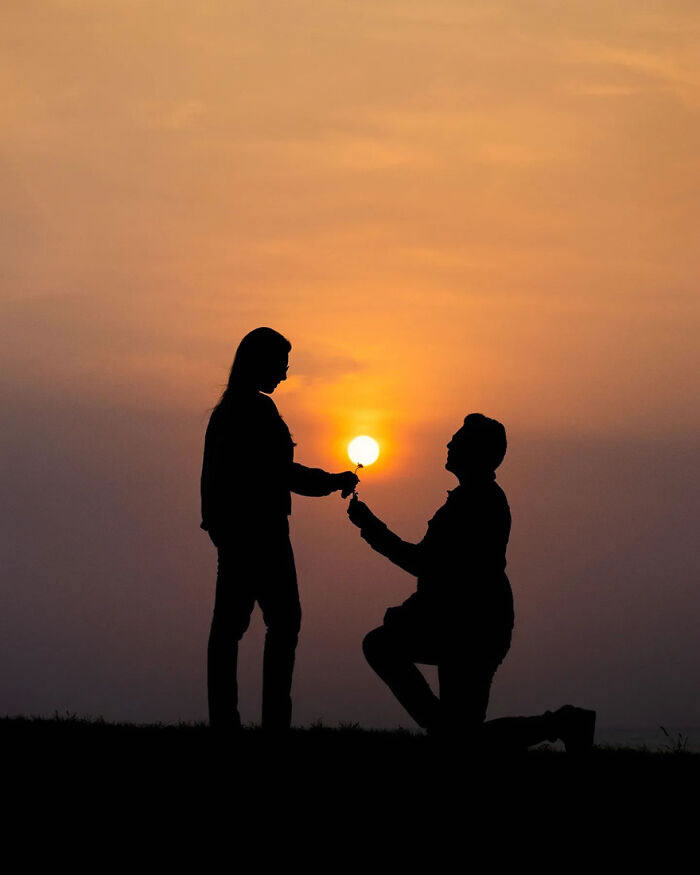 People’s Silhouettes During Sunset By Krutik Thakur