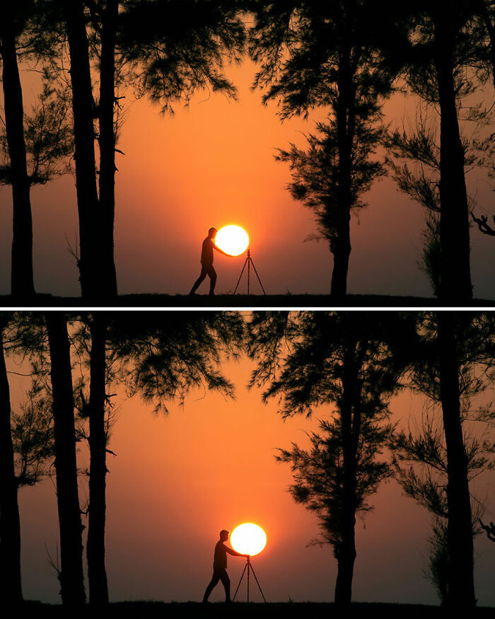 People’s Silhouettes During Sunset By Krutik Thakur