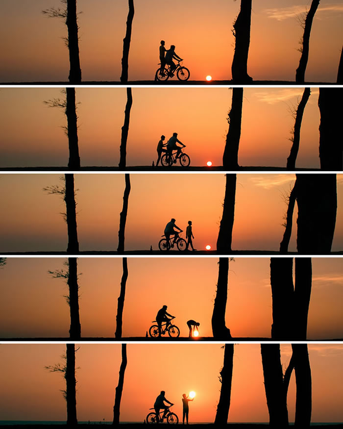 People’s Silhouettes During Sunset By Krutik Thakur