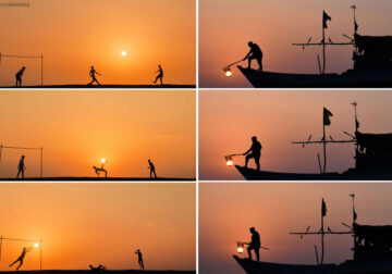 People’s Silhouettes And Stories During Sunset