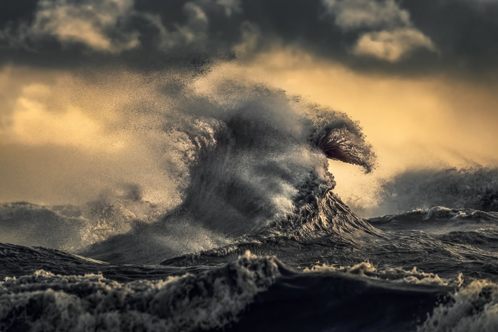 Amazing Waves During Storms On Lake Erie by Trevor Pottelberg