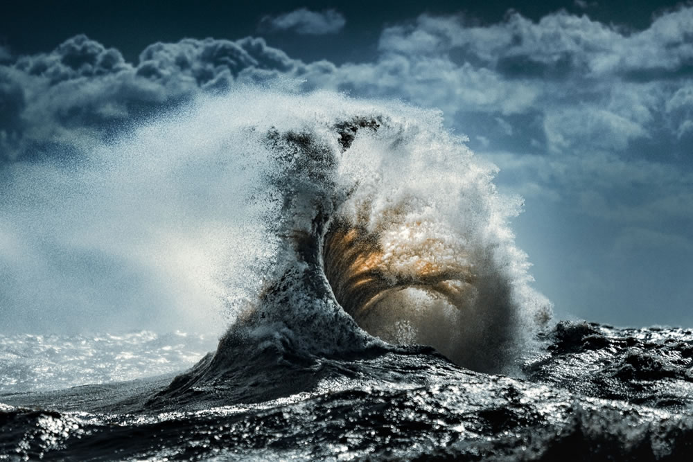 Amazing Waves During Storms On Lake Erie by Trevor Pottelberg