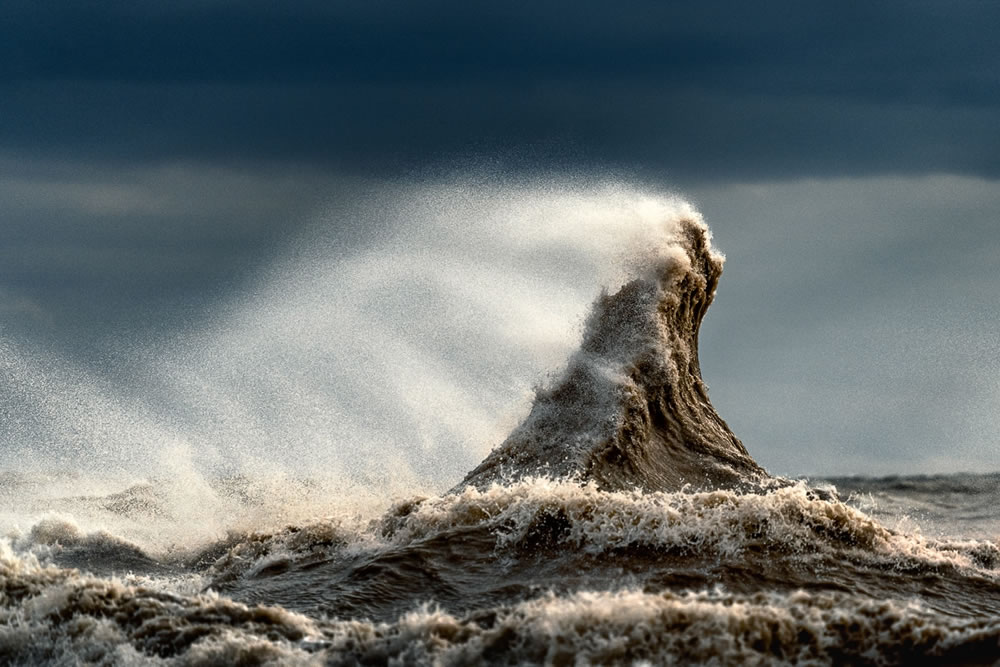 Amazing Waves During Storms On Lake Erie by Trevor Pottelberg