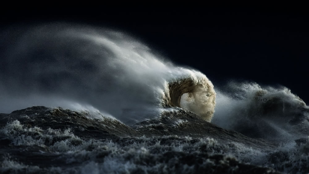 Amazing Waves During Storms On Lake Erie by Trevor Pottelberg