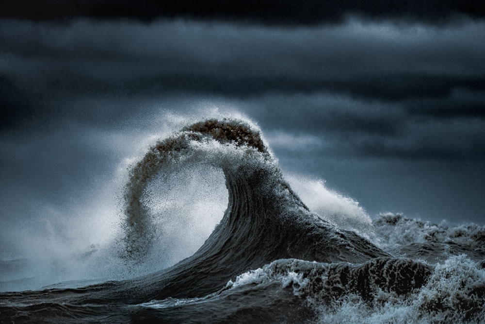 Amazing Waves During Storms On Lake Erie by Trevor Pottelberg