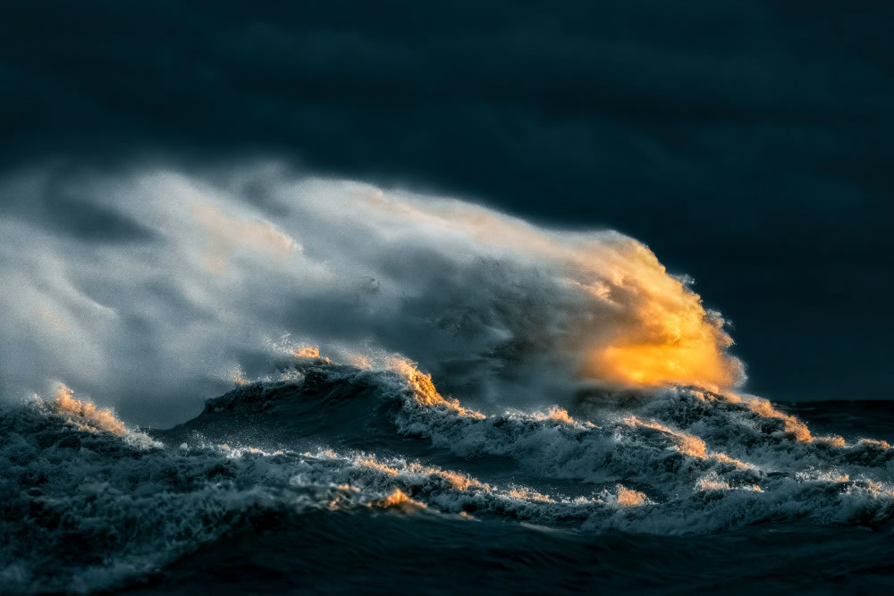 Amazing Waves During Storms On Lake Erie by Trevor Pottelberg