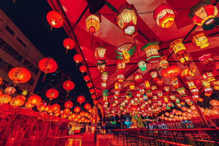 Japan Lantern Festival In The Snow By Yuichi Yokota