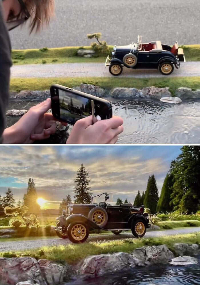 Realistic Scenes With Miniature Cars By Anthony Ryan Schmidt