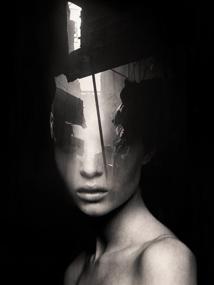 Double Exposure Portraits by Erkin Demir