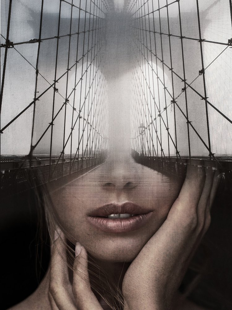 Double Exposure Portraits by Erkin Demir