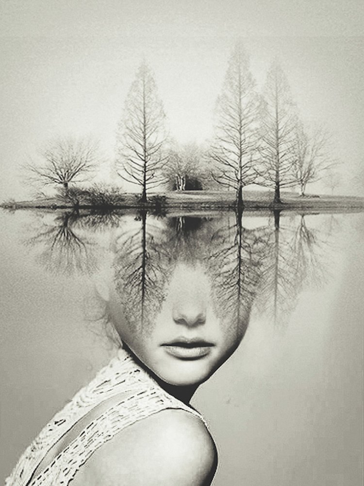 Double Exposure Portraits by Erkin Demir