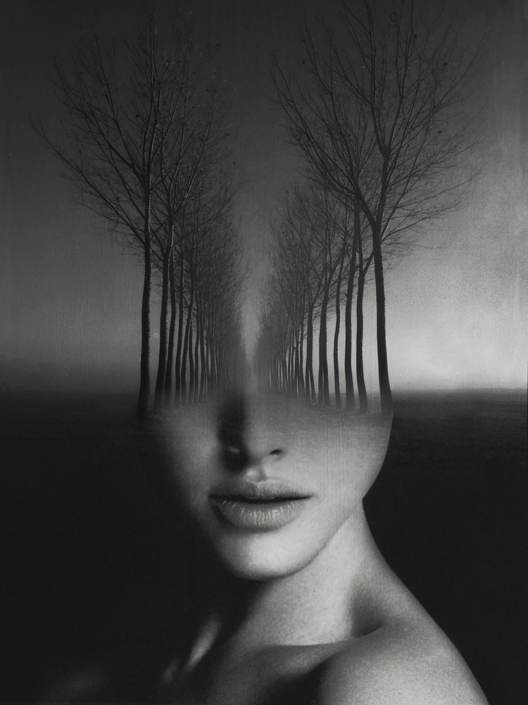 Double Exposure Portraits by Erkin Demir