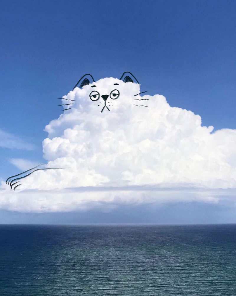 Funny Doodles Of Clouds by Chris Judge