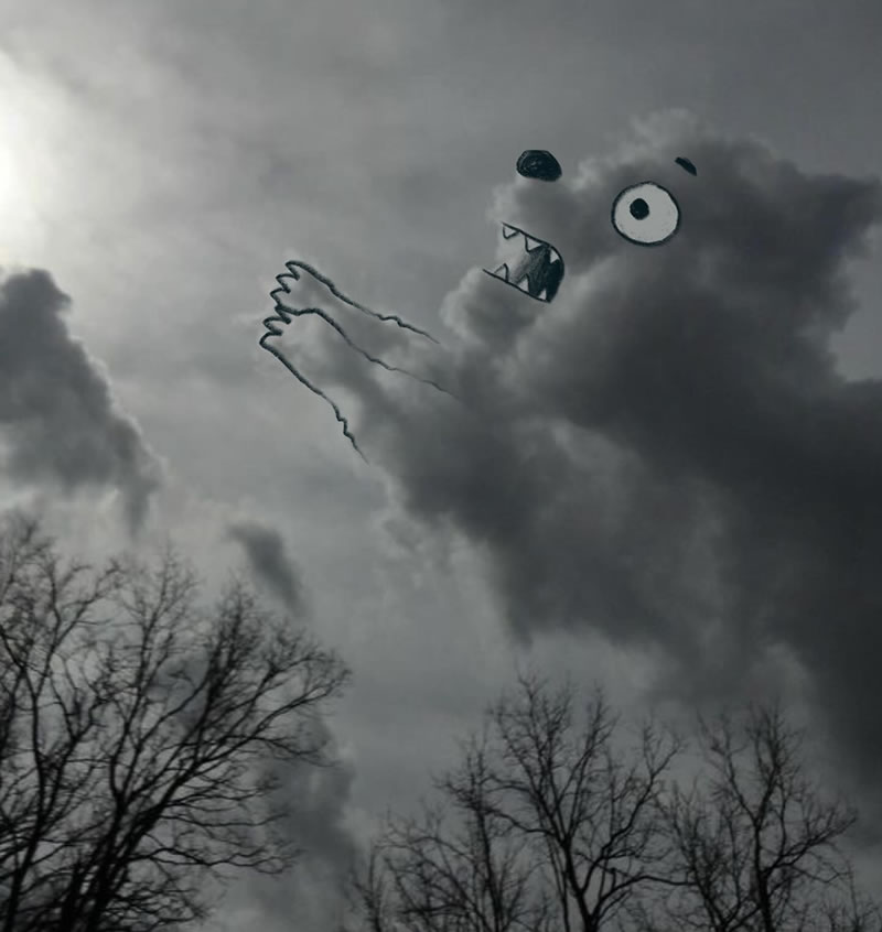 Funny Doodles Of Clouds by Chris Judge