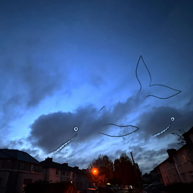 Funny Doodles Of Clouds by Chris Judge