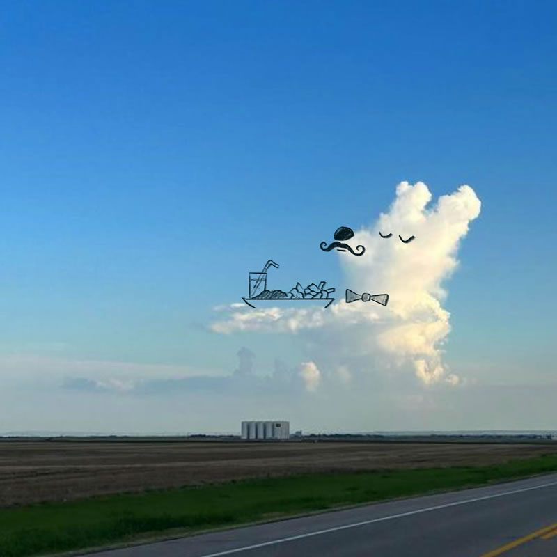 Funny Doodles Of Clouds by Chris Judge