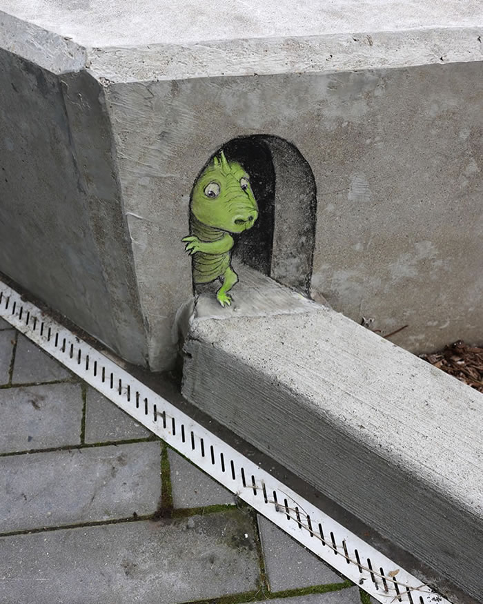 Chalk Street Art by David Zinn