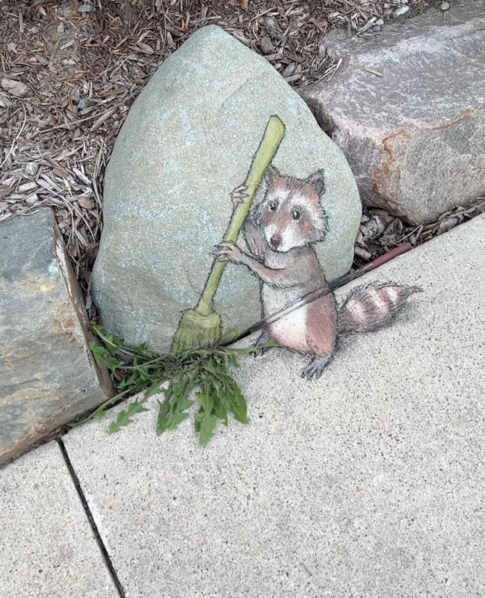 Chalk Street Art by David Zinn