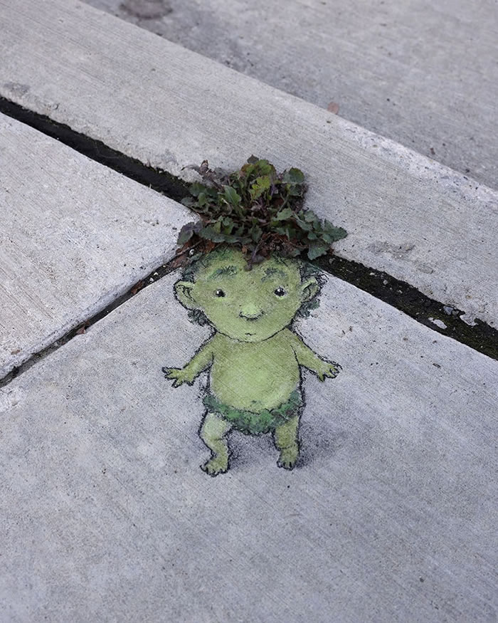 Chalk Street Art by David Zinn