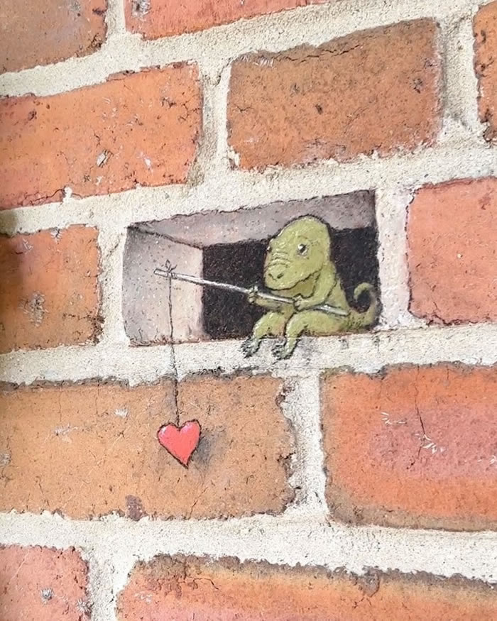 Chalk Street Art by David Zinn