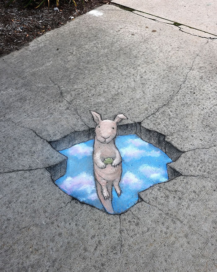 Chalk Street Art by David Zinn