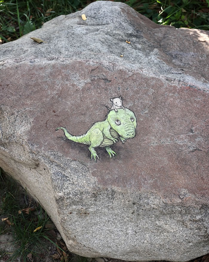 Chalk Street Art by David Zinn