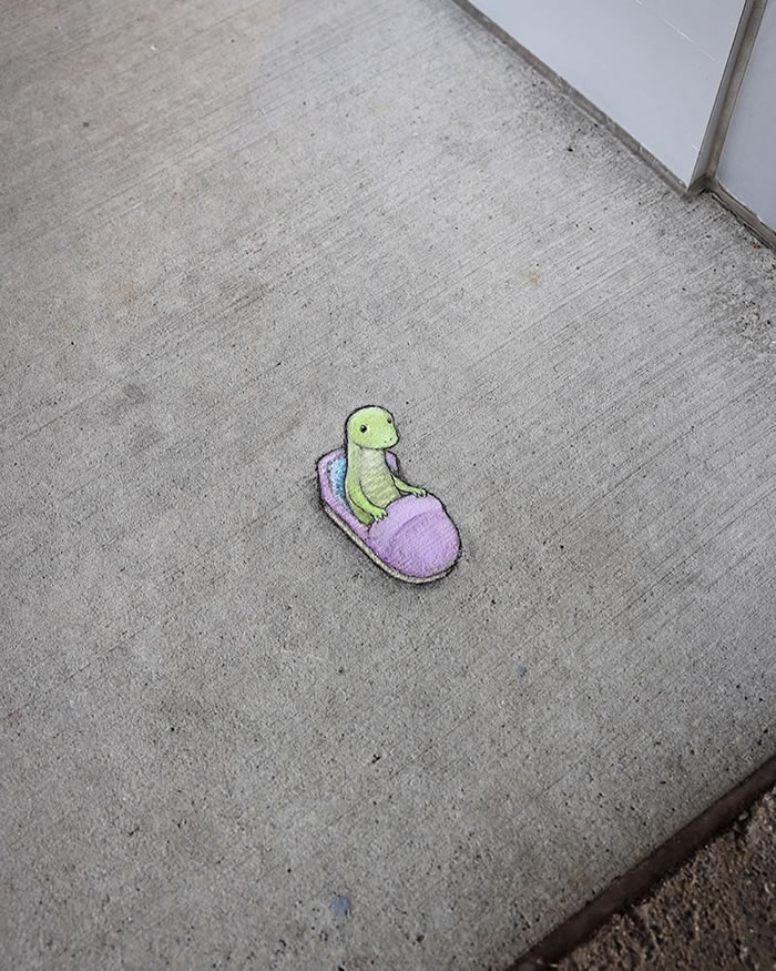 Chalk Street Art by David Zinn