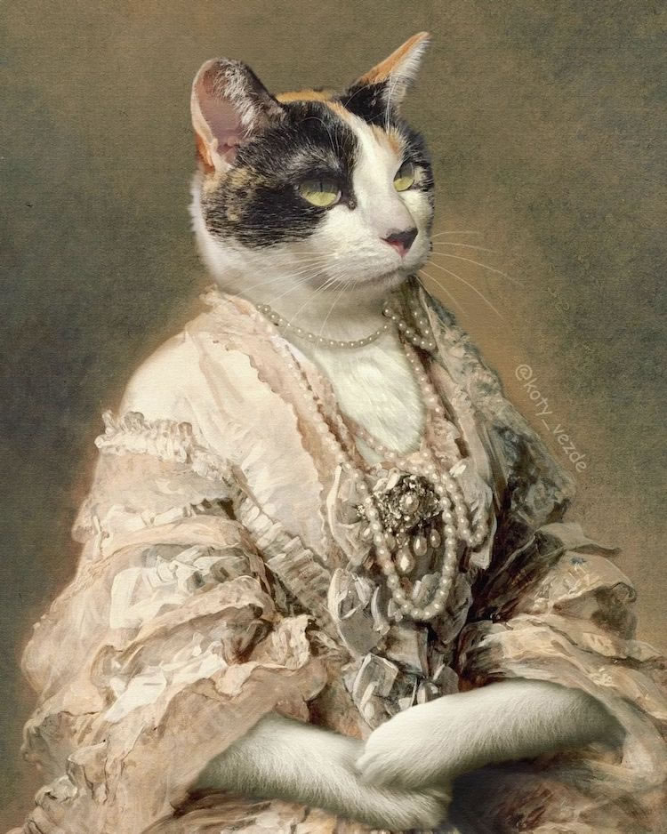 Cats Royalty Traditional Portraits By Galina Bugaevskaya