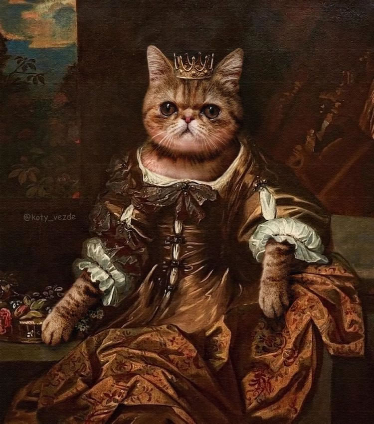 Cats Royalty Traditional Portraits By Galina Bugaevskaya