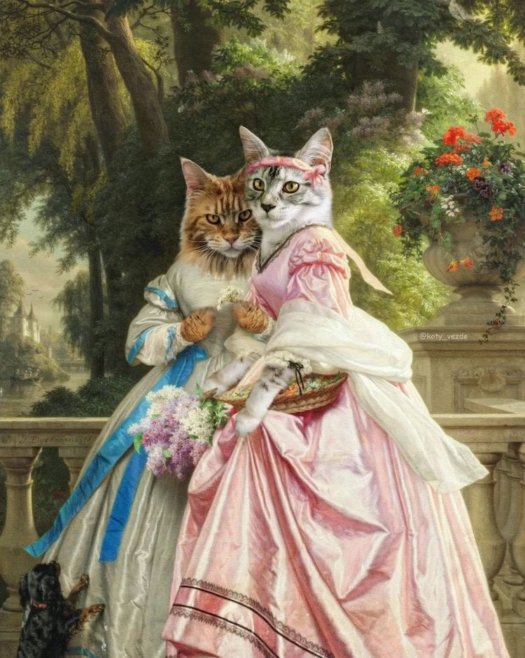 Cats Royalty Traditional Portraits By Galina Bugaevskaya