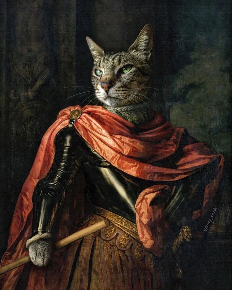 Cats Royalty Traditional Portraits By Galina Bugaevskaya