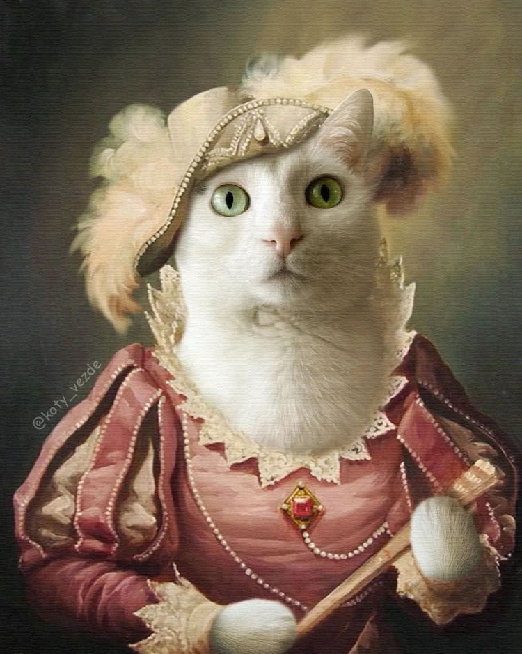 Cats Royalty Traditional Portraits By Galina Bugaevskaya