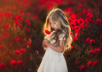 Daughter With Flowers