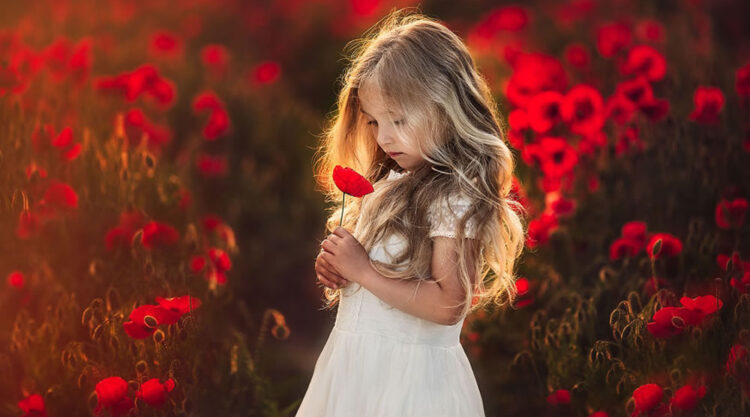 Daughter With Flowers